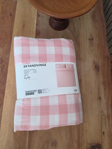 Ikea ektandvinge rosa - ektandvinge, kariert