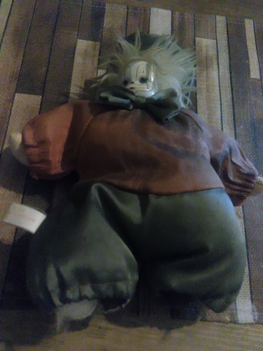 Clownpuppe porzellan kopf - porzellan, 21