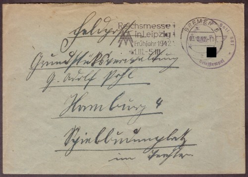 Feldpostbrief 1942 nach
