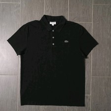 Lacoste Polo shirt Herren Größe: L schwarz Franklin Saint Business Style 