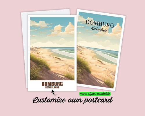 Domburg postkarte poster - domburg, &