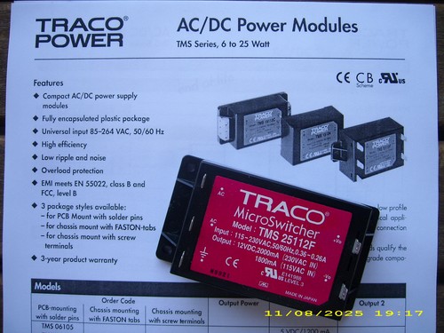 Wandler traco tms - ac/dc-dc,