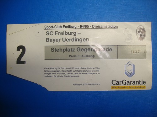 Ticket freiburg kfc - ticket, sc
