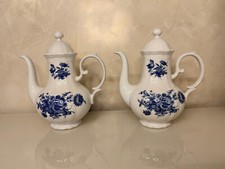 Seltmann Weiden Wien Blaue Rose Kaffeekanne Kanne aus Porzellan Bavaria H 25 cm