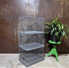 Alter Drahtgitterkorb  Stapelbox Gitterkiste Gitterbox Mesh Box / L60 B45 H40cm