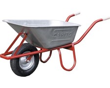 CAPITO Profi Tiefmuldenkarre EUROCAR 100 Liter Tiefmulde, Lufträder mit Blockpro