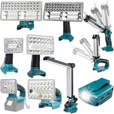 LED-Arbeitsblitzleuchte Taschenlampe Lampe für Makita 18V Li-ion Akku-Ladegerät