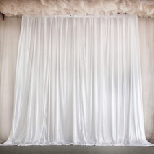 Hochzeitsdeko Hochzeit Hintergrund Vorhang Weiß für Party Geburtstag Fotowände 