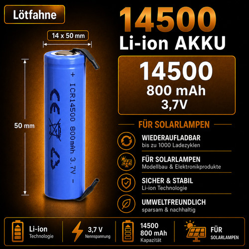 Icr 14500 800 mah - ,