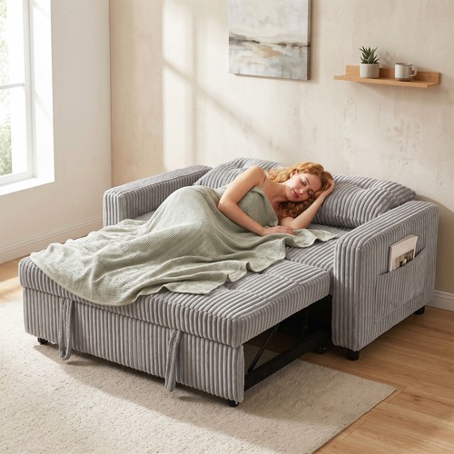 Homcom schlafsofa sitzer - homcom, schlafsofa,