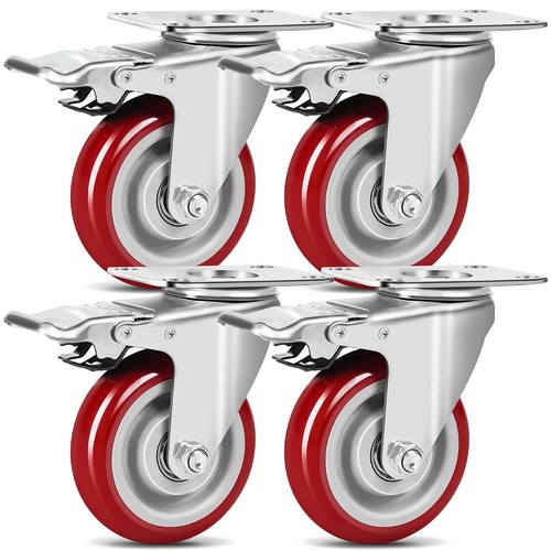 4er set schwerlastrollen mit - set,