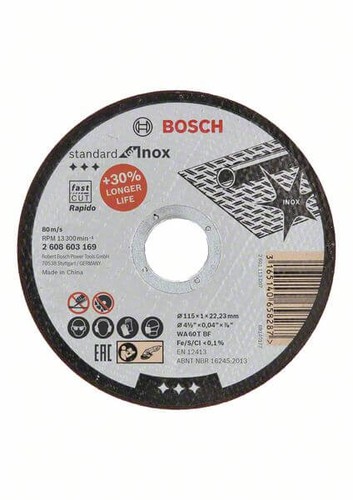 Bosch trennscheibe gerade - |,