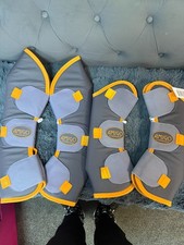 *NEU* Amigo Travel Boots - 4er Set - grau/orange - PONY UVP: 84,99£