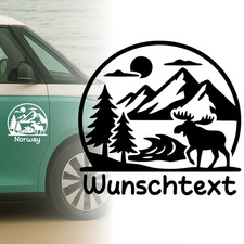 Auto Aufkleber Norwegen Berge