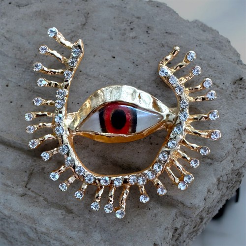 Brosche anstecknadel auge auf - anstecknadel,
