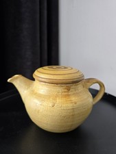 Vintage schöne Tonkanne für Tee oder Dekoration, H 10 cm