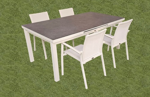 Tlg alu gartenmöbel set - 9-tlg.,