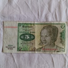 BRD 5 DM Banknote Schein 2
