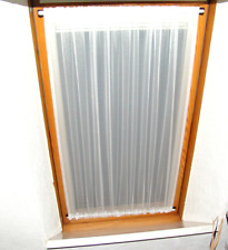 Scheibengardinen Spanngardine  H 98cm  x  B 120cm Weiß Gardine Scheibengardine 