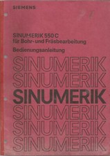 SINUMERIK 550C/CE, Bedienungs-