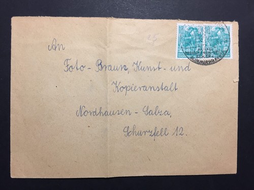 Ddr brief 1958 schlotheim - brief,