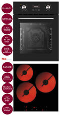 Einbauherd Set PKM Backofen 45cm breit. Glaskeramik-Kochfeld KF3F.  B-WARE!