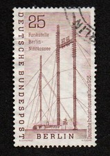 Deutschland WB 157 Funkstelle Nikolassee Industrieausstellung Funkmast 1956