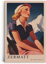 Wandbild auf Leinwand Retro