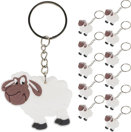 Schaf schlüsselanhänger pvc - schaf,