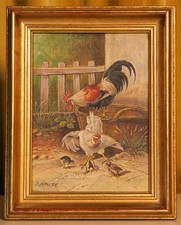 J. BAUST kleines Ölgemälde