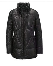 Goldner Steppjacke In Lederoptik Gr 44 NEUWERTIG