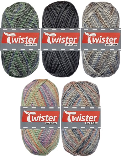 100 gramm twister sox color - 100,