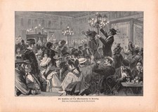 Tombola auf dem Markusplatz in Venedig - Emil Rosenstand - 1895 ~22x31cm