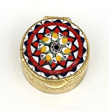Vintage Pillendose Millefiori