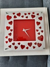 Quarz   Wanduhr   Glas - Alu