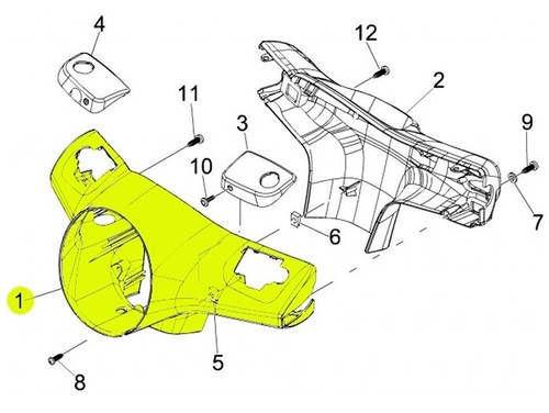 Lenker verkleidung original - lenker,