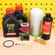 Set Ölfilter Luftfilter Zündkerze Motul 5100 10w40 Für: Yamaha YFM 700 R Raptor