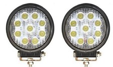 2x 12-24V LED 27W Rund