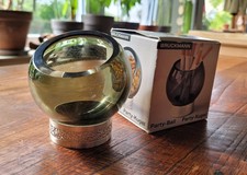 Original Space Age 60er 70er Party-Kugel von Bruckmann in OVP Edelstahl