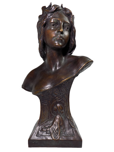 Große jugendstil bronze - große,