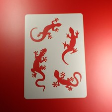 A5 Schablone Gecko Salamander Eidechse Echse - BV503