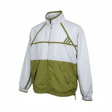 Adidas Vintage Jacke Herren L Weiß Windbreaker Trainingsjacke Retro 1999 90s