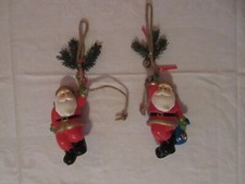 Weihnachten Wanddekoration - 2er Set Nikolaus Weihnachtsmann, Keramik, OVP