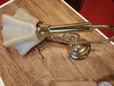 Partylite Wandkerzenhalter Teelichtlampe Paragon Messing Glas Lampenschirm