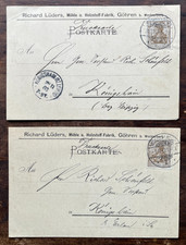 2 x Postkarten R. Lüders in