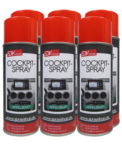 Cockpitspray apfelduft - cockpitspray, 6x