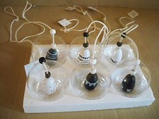  Hänger Set Glaskugeln mit