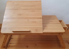 Laptop Tisch Bambus - Beistell Bett Notebook - unbenutzt - in OVP