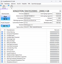 Kingston NV3 NVMe PCIe 4.0 Interne SSD 2TB M.2 2280-SNV3S/2000G