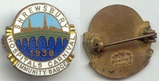 Schwesternbrosche : Shrewsbury Hospitals 1938 Carnival Immunity Badge